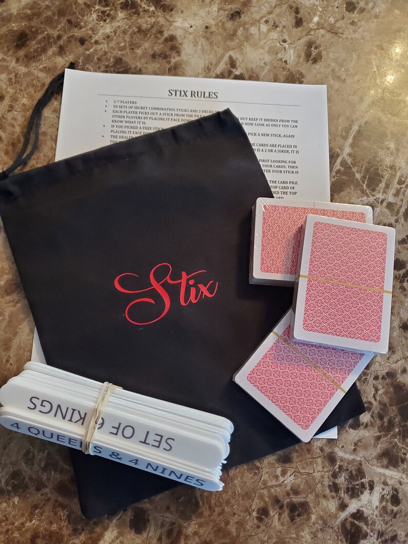 Sticks card game makes for hours of entertainment and family Etsy
