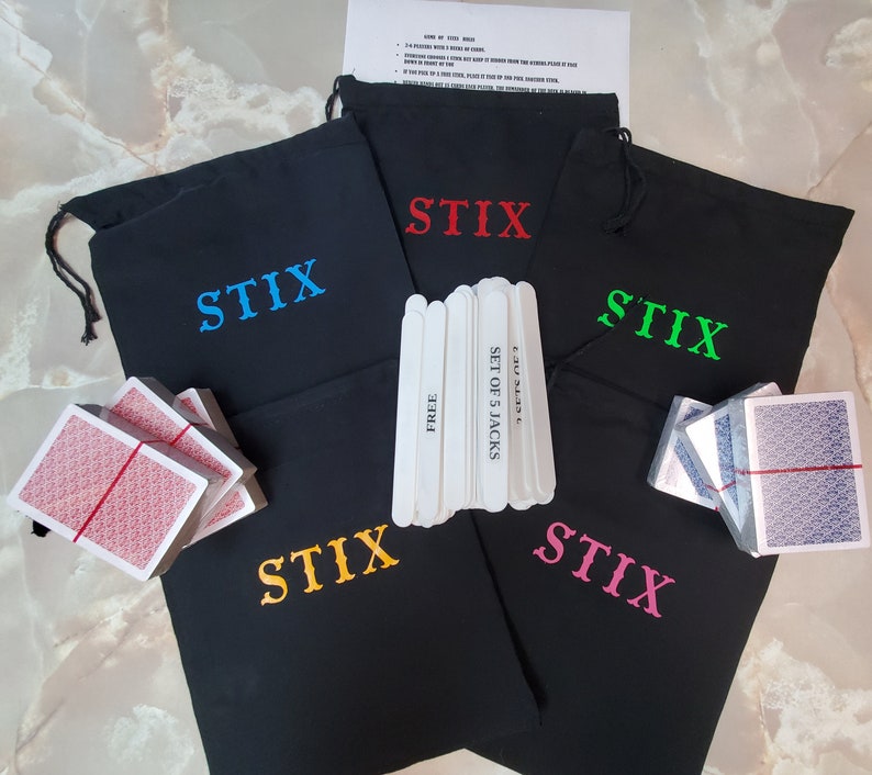 Sticks Stix Card Game NEW & IMPROVED Excellent Etsy