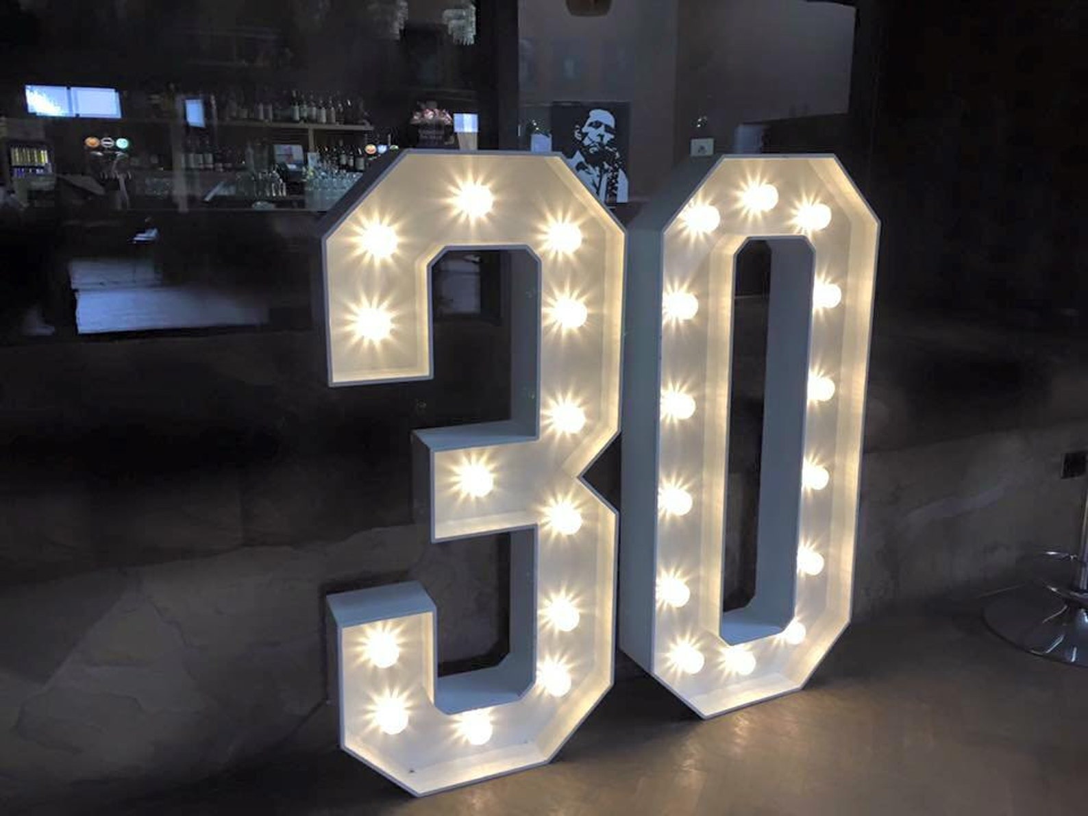 Full Set of 10 LED Numbers 4ft Tall Light Up Big Giant Etsy