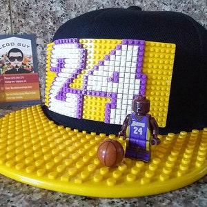 Adult 2025 Kobe Bryant inspired Los Angeles Lakers #24 custom made hat (Yellow Brim)