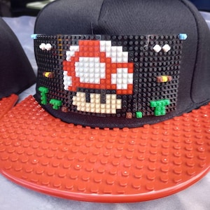 Adult Toad Super Mario Bros Nintendo Pixel custom handmade hat