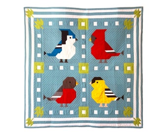 QUILT PATTERN - Quilting is 4 the Birds! by Art East Quilting Co. - Instant Download - Traditional Piecing