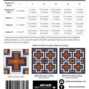 QUILT PATTERN Reconnection Quilt by Art East Quilting Co. Digital Download Traditional Piecing image 4