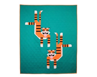 QUILT PATTERN - Flying Tigers Quilt by Art East Quilting Co Digital Download