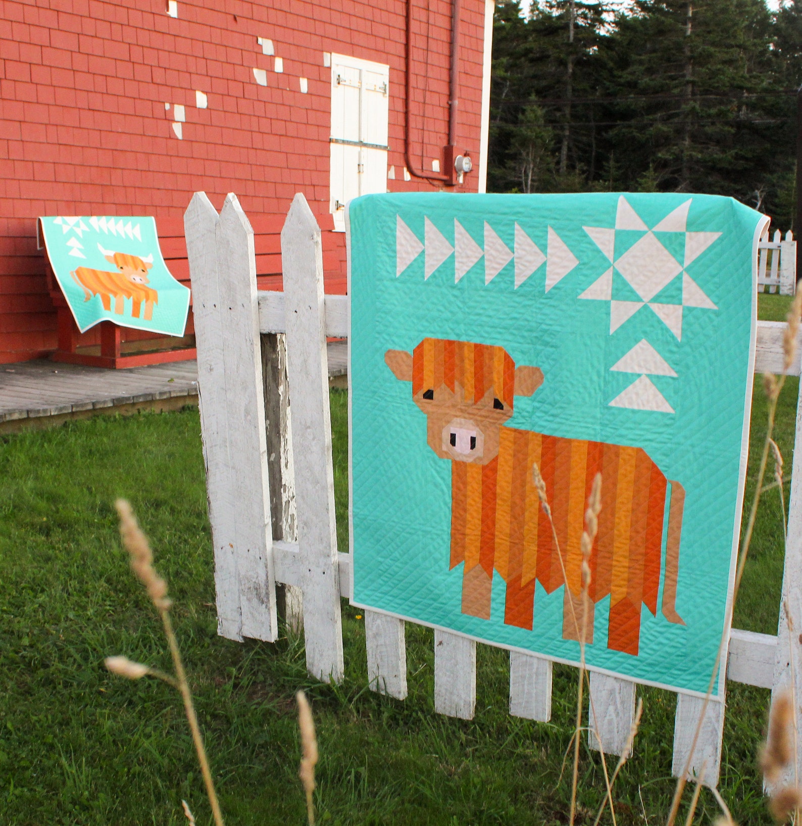 QUILT PATTERN Cattle Call a Highland Coo cow Quilt Etsy