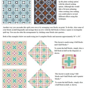 QUILT PATTERN Reconnection Quilt by Art East Quilting Co. Digital Download Traditional Piecing image 3