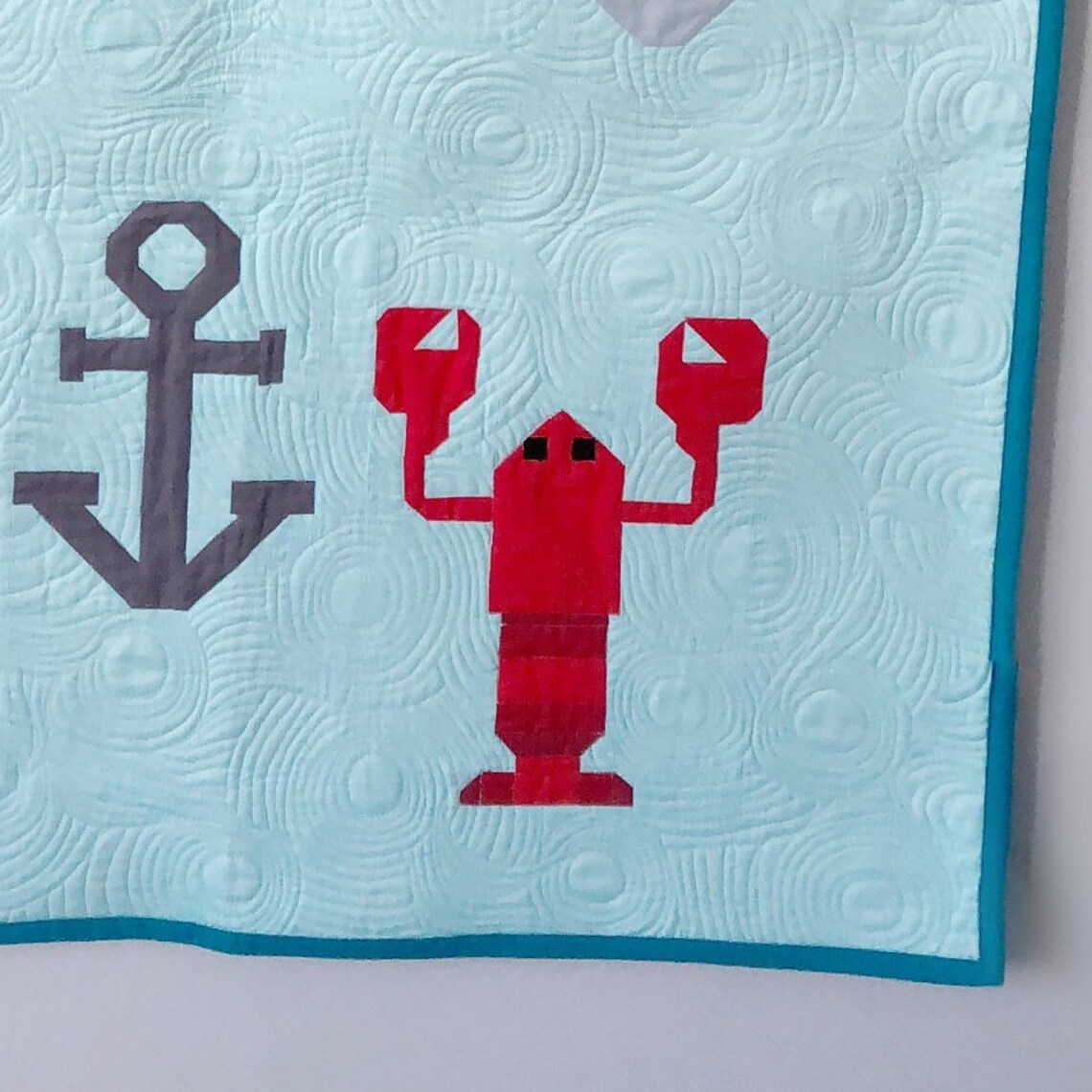 QUILT PATTERN Going Coastal Lobster Block Instant PDF Etsy