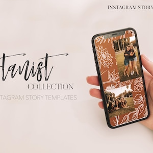 Orange Floral Instagram (IG) Geschichte Vorlagen und Layouts - Botanist Kollektion