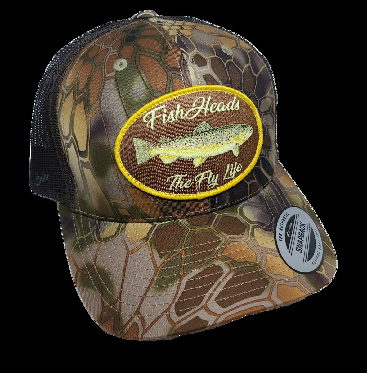 Fishheads Brown Trout Fly Life Flexfit 