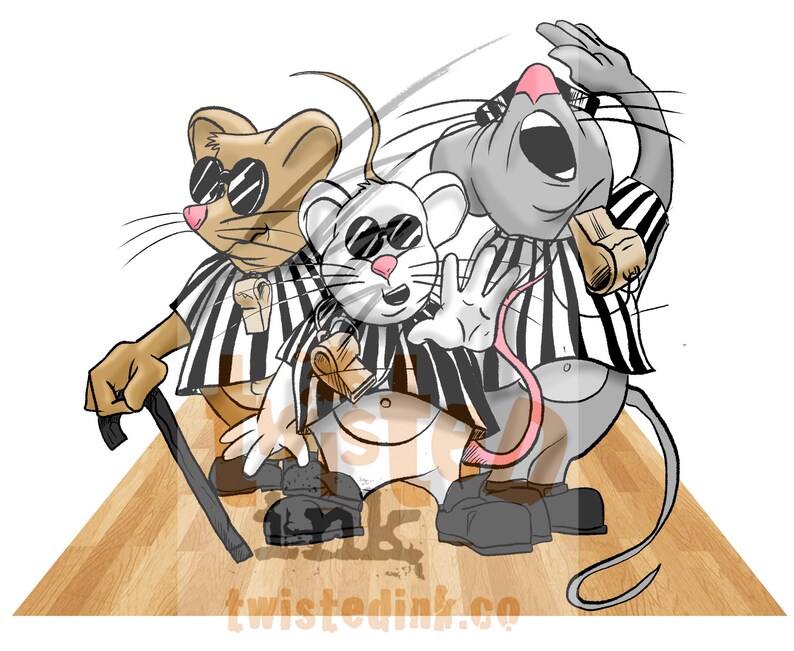 Three Blind Mice 3 Blind Mice Referee 3 Blind Mice wearing