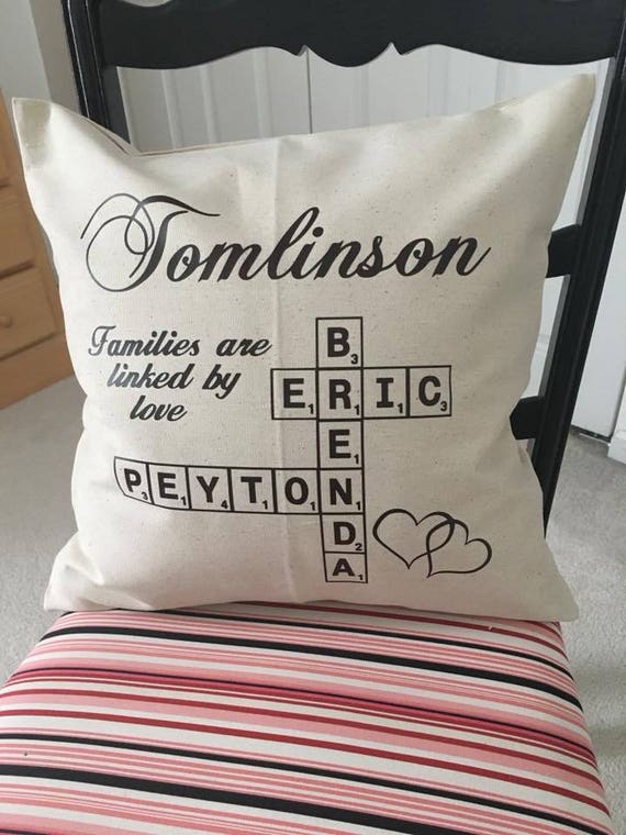 Personalized Scrabble Tile Pillow Case Etsy