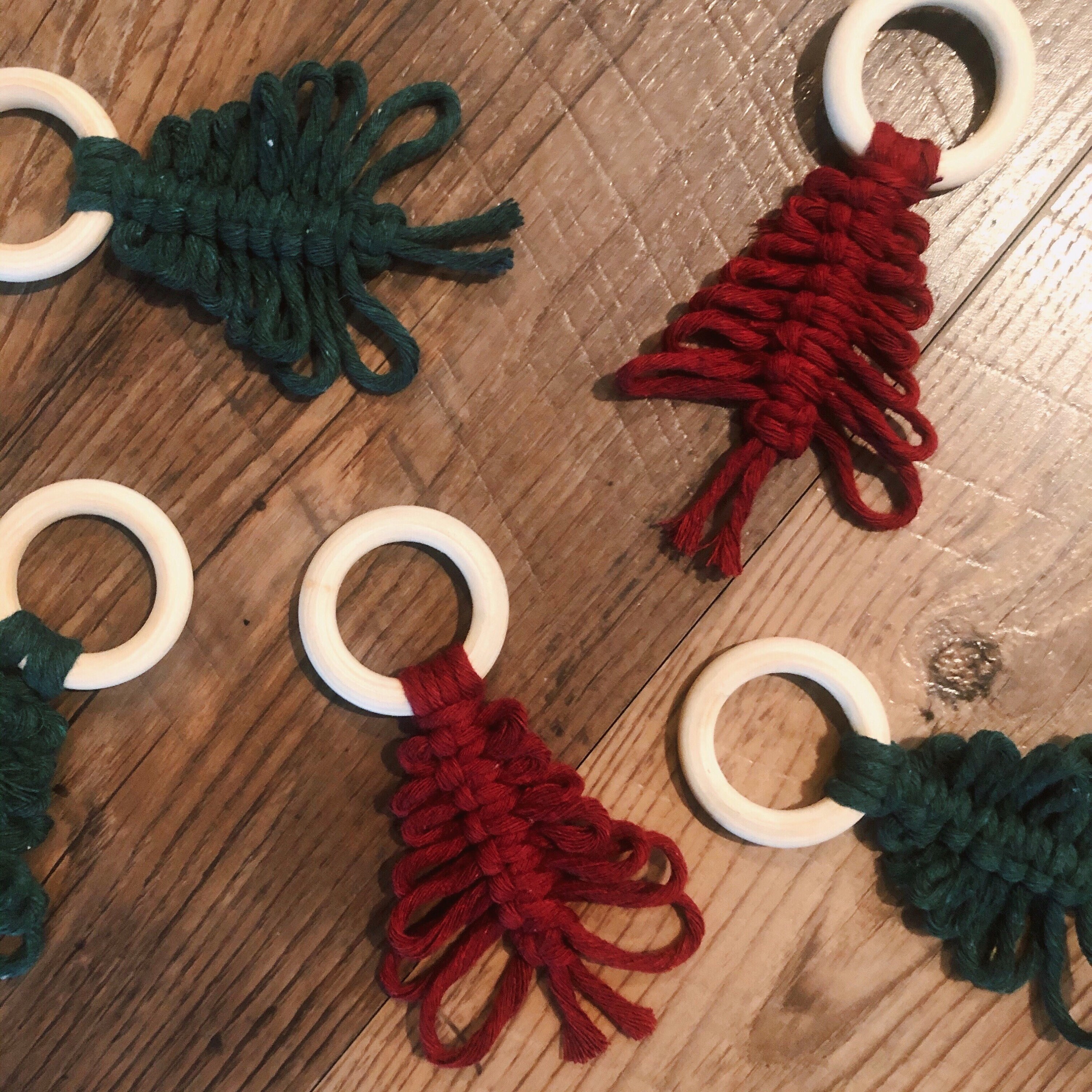 Macrame Christmas Tree Ornaments | Etsy