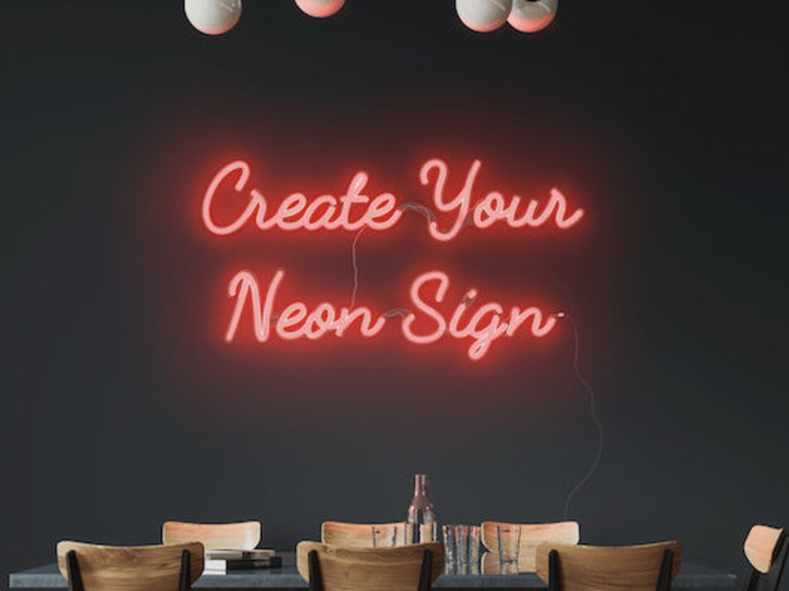 Create your own LED Neon Sign Word Sentence Logo Custom Neon Etsy