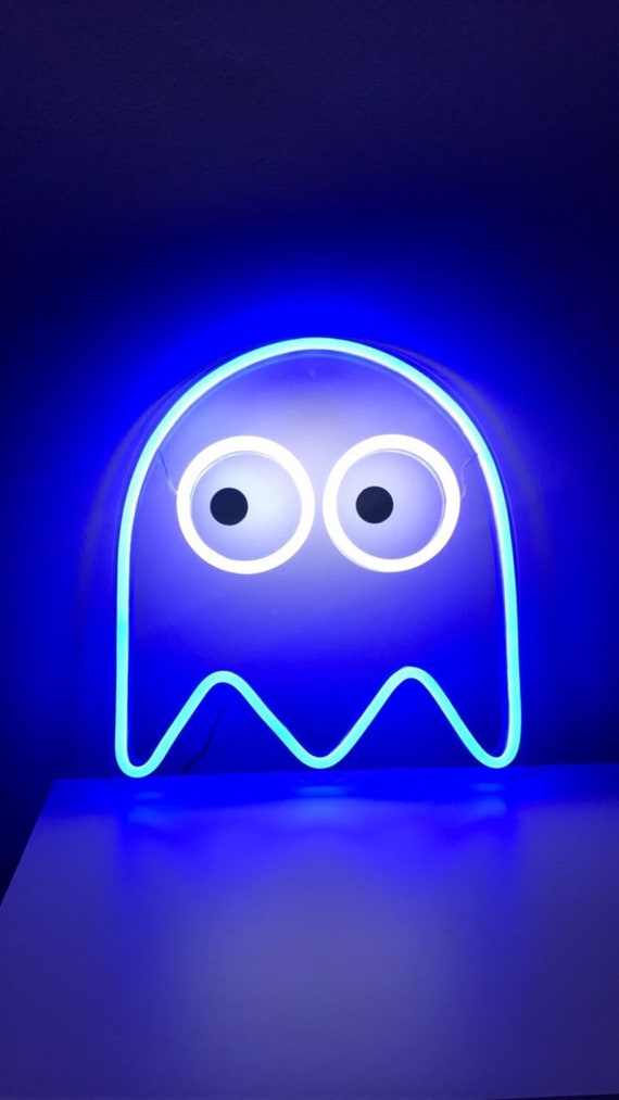 pacman neon sign free