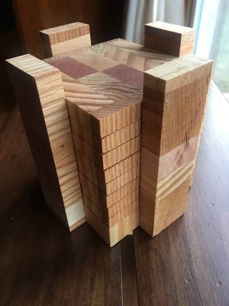 End Grain Coaster Set Etsy