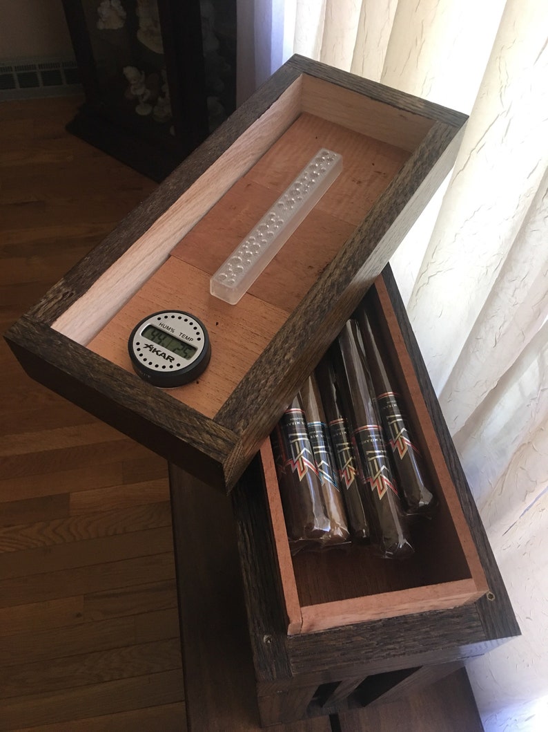 Humidor With Liquor Etsy