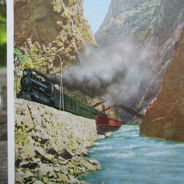 Royal Gorge, Colorado, Hanging Bridge. H.H. Tammen 1910s Post Card