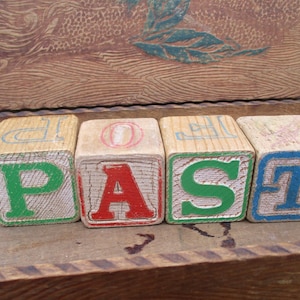 Vintage Wood Alphabet Blocks: Collectible Toy Blocks