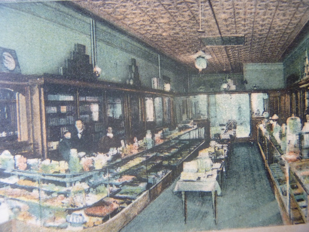 Interior View of I.M. Mcbride and Son's Drug Store, Rugby, N.dak