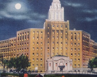 Army Navy Hospital Hot Springs Arkansas Linen Postcard