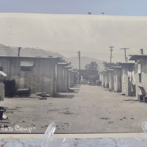 RPPC &quot;Cabin Auto Camp&quot; 1920s Americana