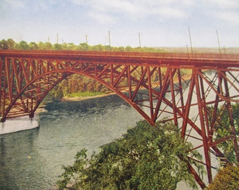 Fort Snelling Bridge Postcard: Mississippi River, Minnesota, 1908