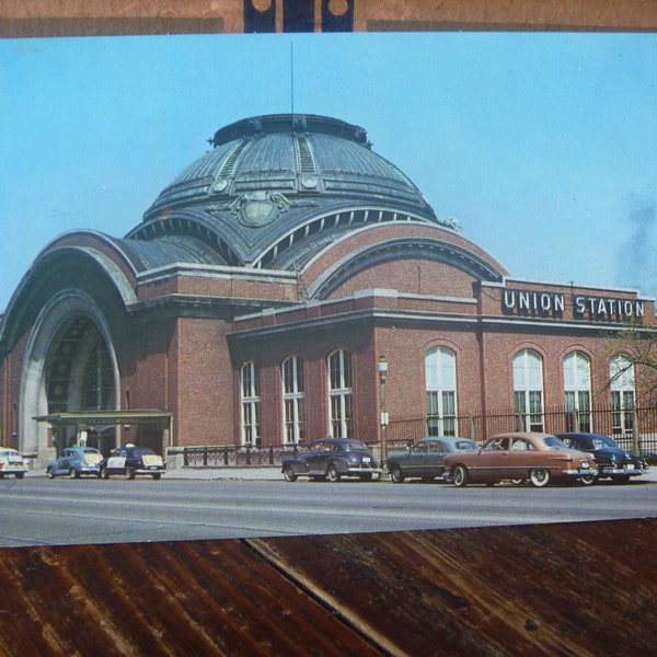 Union Station, Tacoma, Washington. 1950s scenic view postally unused Post Card.