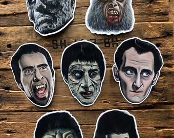 Juego de pegatinas e imanes de Hammer Horror