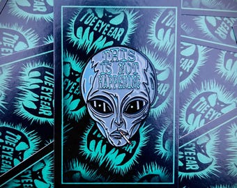 Pin de esmalte extraterrestre "Esto no está sucediendo"