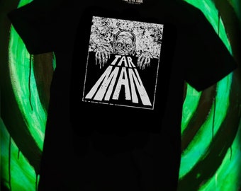 Camiseta del hombre alquitrán