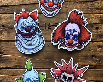 Killer Klowns from Outer Space Sticker/Magnet Set