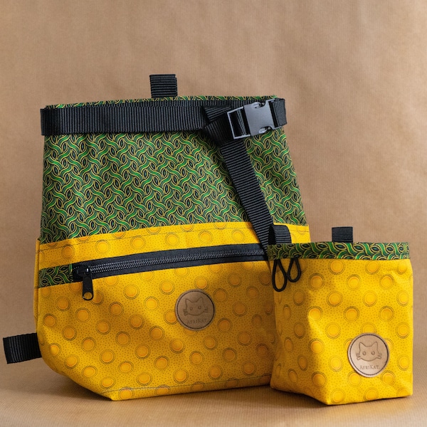 AfriKat Chalkbag & Chalk Bucket Bundle - Yellow Sunshine