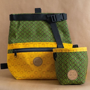 AfriKat Chalkbag & Chalk Bucket Bundle - Green Braids