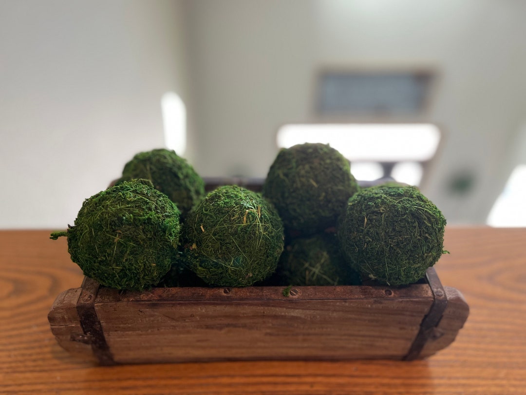 3 Inch Decorative Moss Balls, Moss Balls Home Decor, Moss Balls for
