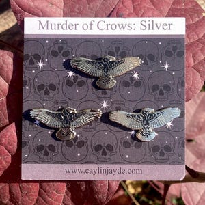 Crow Pins: Gold and Silver Packs