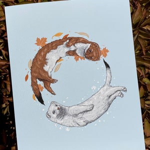 Weasels Print