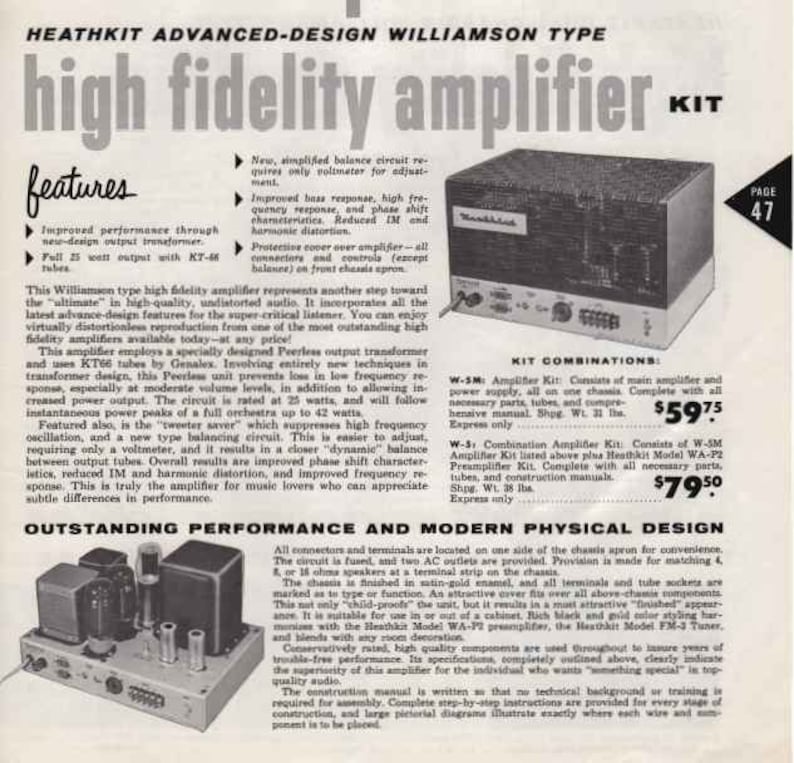 1956 HEATHKIT CATALOG Etsy