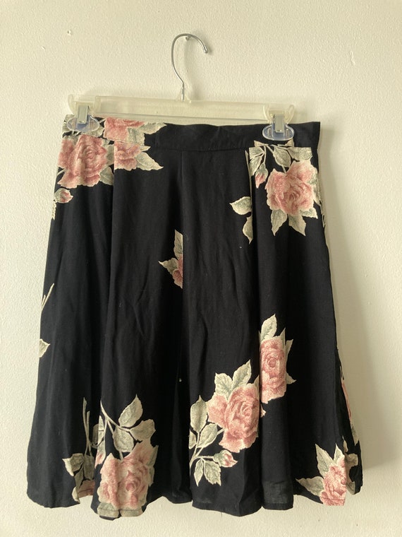 Byer California black floral skirt - image 2