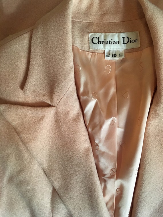 Baby pink oversized Christian Dior monogram blazer - image 4