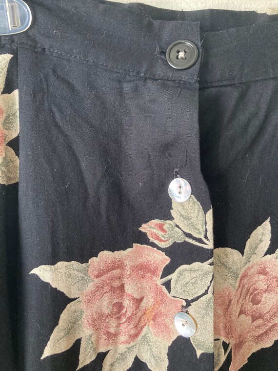 Byer California black floral skirt - image 3