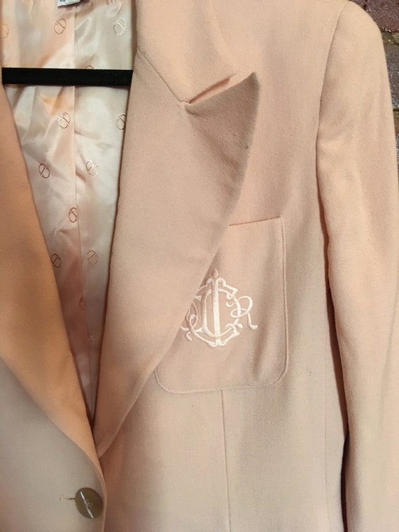 Baby pink oversized Christian Dior monogram blazer - image 3