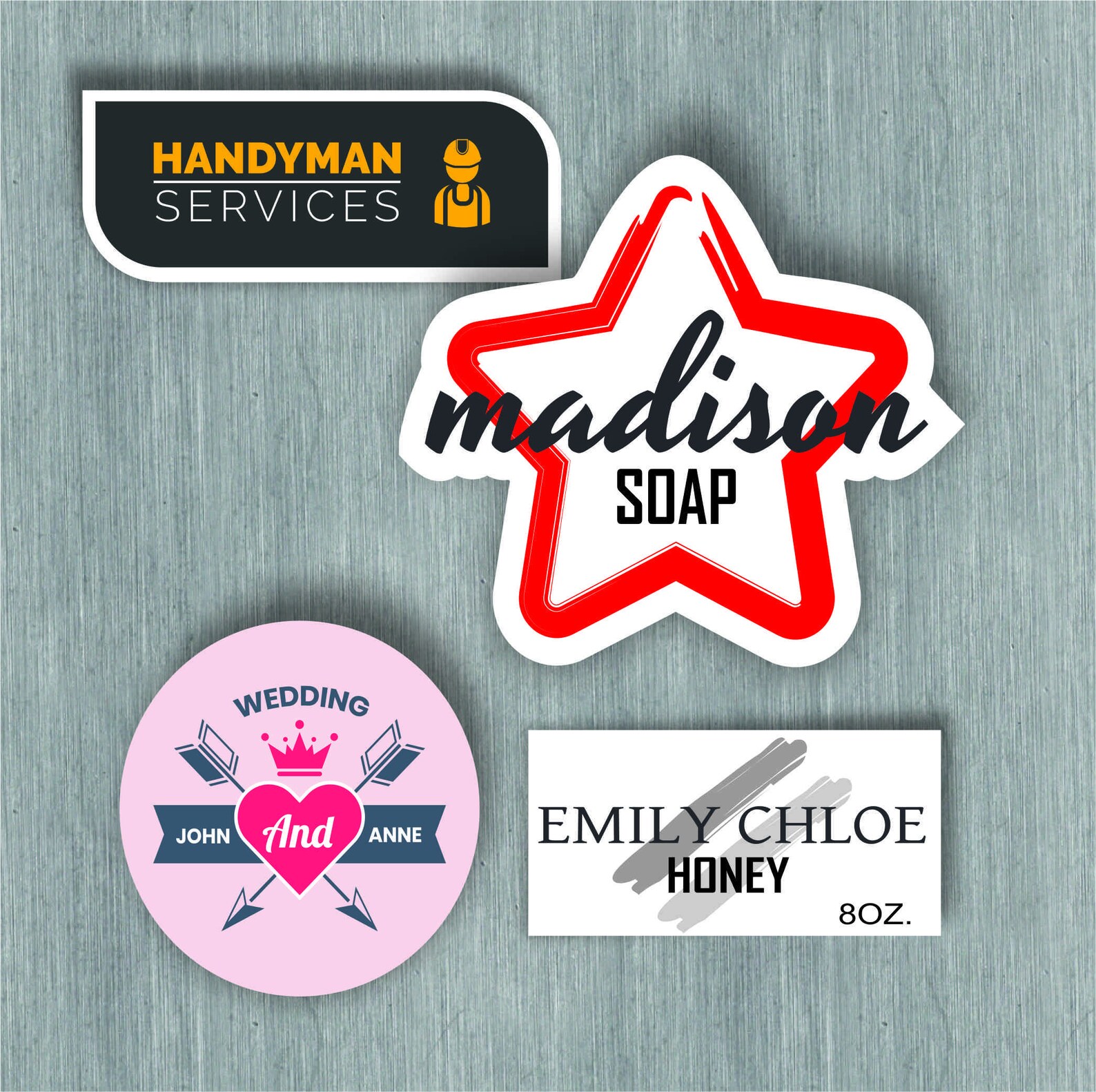 100 Custom Stickers Bulk Die Cut Product Labels Logo Etsy