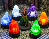 Miniature Flickering LED Fire Marker for Dungeons and Dragons