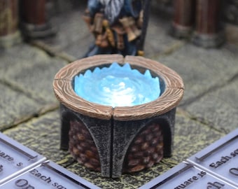 Scrying Pool with swappable color insert for Dungeons and Dragons