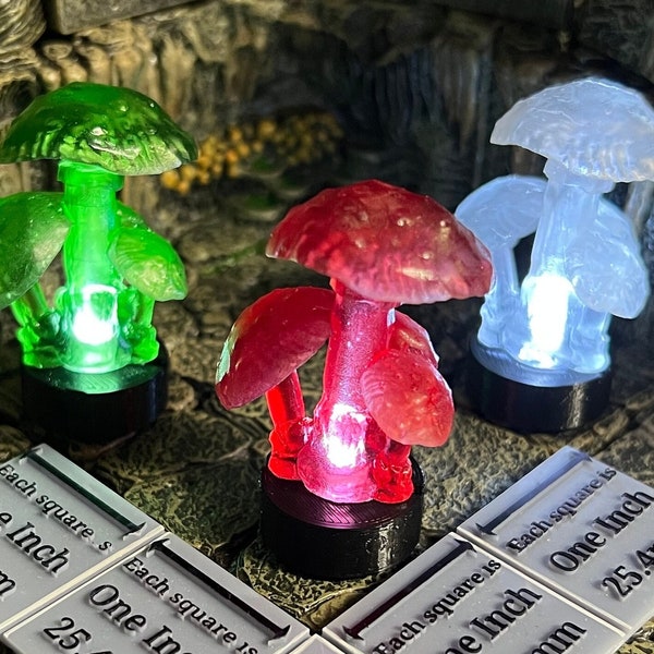 LED Mushroom Terrain for Dungeons and Dragons