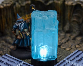 Wall of Ice Miniature with LED for Dungeons and Dragons