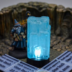 Wall of Ice Miniature with LED for Dungeons and Dragons image 1