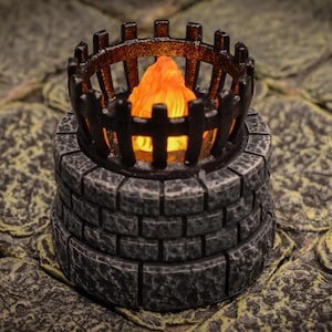 Brazier mit Flamme und Flamme für Dungeons and Dragons (Style A)