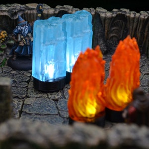 Wall of Ice Miniature with LED for Dungeons and Dragons image 2