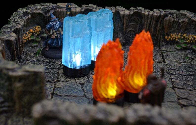 Wall of Ice Miniature with LED for Dungeons and Dragons image 2
